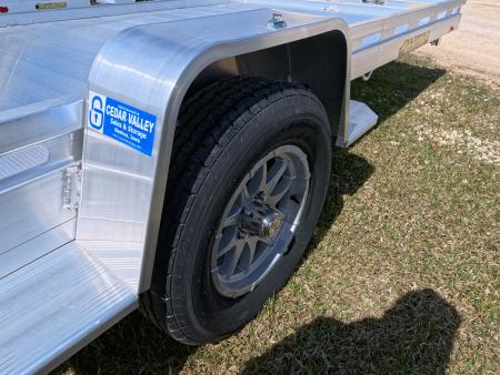 New 2027 Aluma 80x14 Aluminum, Single Axle Utility with Electric Brakes & Bi-Fold Tailgate, 4,250lb GVWR