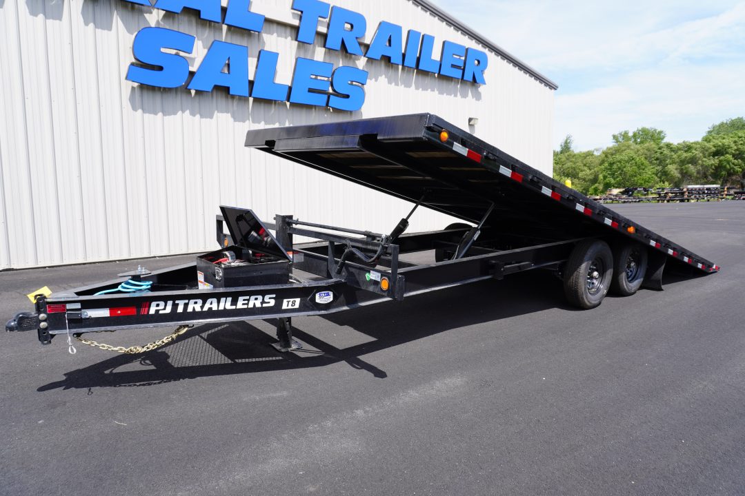 New 2026 PJ Trailers T8 22ft Tilt Equipment Trailer