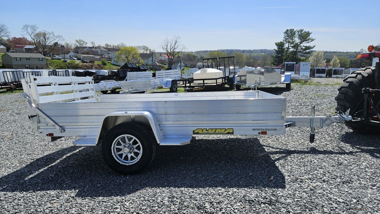 New 2027 Aluma 68X10 H S BT Utility Trailer