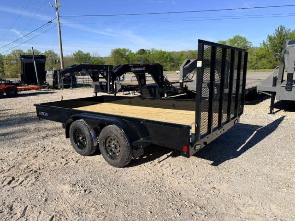 New 2026 Rice Trailers 14' X 82" Tandem Stealth Utility Trailer