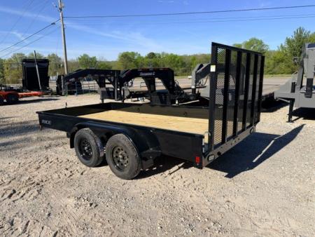 New 2026 Rice Trailers 14' X 82" Tandem Stealth Utility Trailer