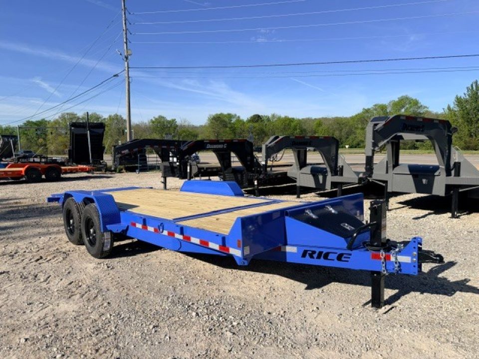 New 2026 Rice Trailers 20' X 82" Partial Tilt Equipment Trailer