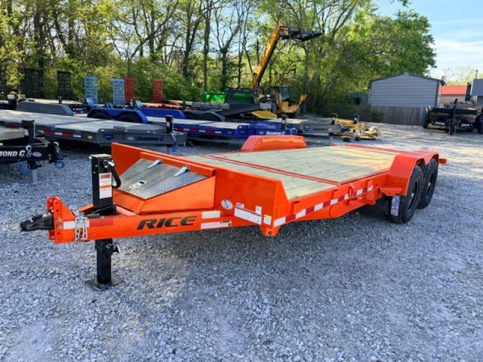 New 2026 Rice Trailers 20' X 82" Partial Tilt Equipment Trailer