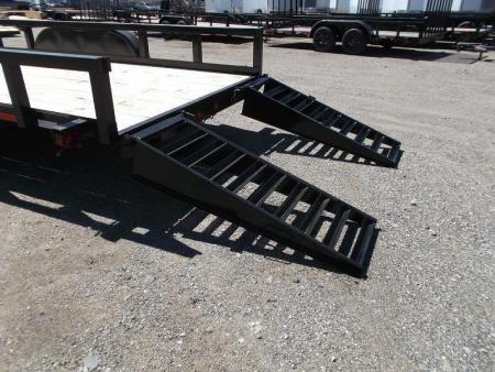 New 2026 J&C Trailers 83x20 14K Utility Trailer / 7K Axles / 3" Square Tubing / 5ft Stand Up Ramps