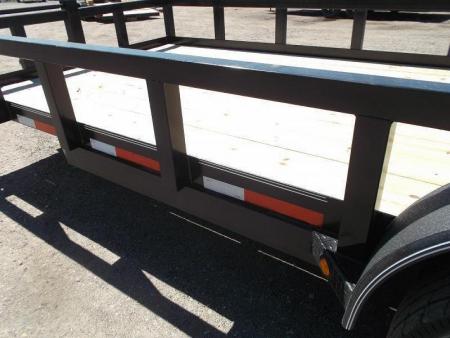 New 2026 J&C Trailers 83x20 14K Utility Trailer / 7K Axles / 3" Square Tubing / 5ft Stand Up Ramps