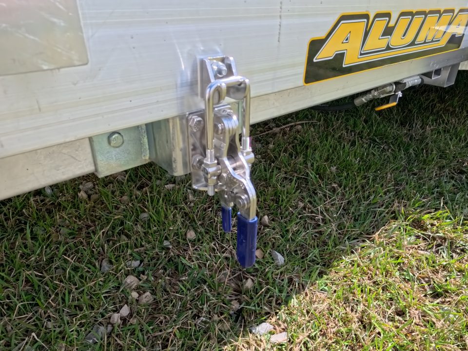 New 2027 Aluma 82 x 16 Tilt ,Tandem Axle Utility Trailer with Electric Brakes, 14" Aluminum Rims and 7K GVWR