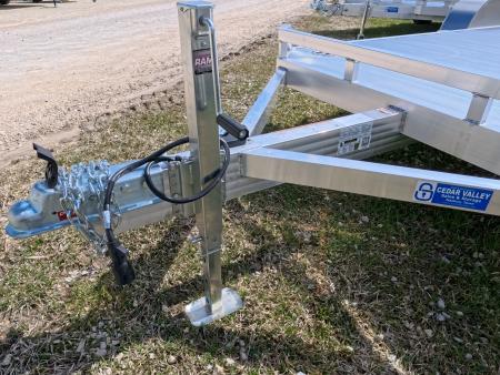 New 2027 Aluma 82 x 16 Tilt ,Tandem Axle Utility Trailer with Electric Brakes, 14" Aluminum Rims and 7K GVWR