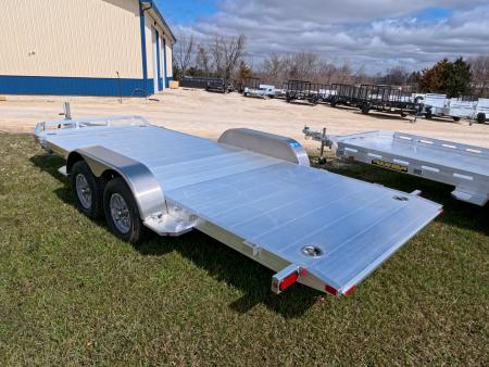 New 2027 Aluma 82 x 16 Tilt ,Tandem Axle Utility Trailer with Electric Brakes, 14" Aluminum Rims and 7K GVWR