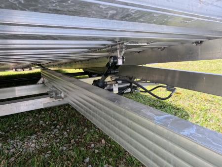 New 2027 Aluma 82 x 16 Tilt ,Tandem Axle Utility Trailer with Electric Brakes, 14" Aluminum Rims and 7K GVWR