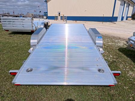 New 2027 Aluma 82 x 16 Tilt ,Tandem Axle Utility Trailer with Electric Brakes, 14" Aluminum Rims and 7K GVWR