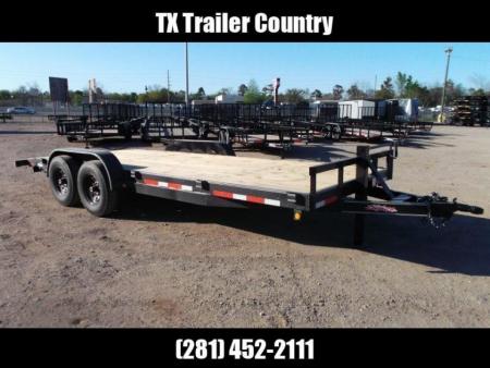 New 2026 J&C Trailers 83x20 14K Car Hauler / Equipment Trailer / Flat Deck / 7000# Axles / 10K Jack / 2ft Dovetail / 5ft C-Channel Ramps