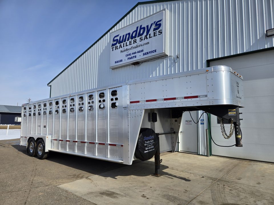 Used 2021 Wilson 24ft Rand Hand Stock Trailer
