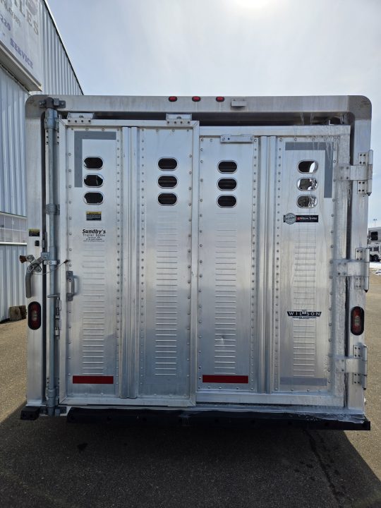 Used 2021 Wilson 24ft Rand Hand Stock Trailer