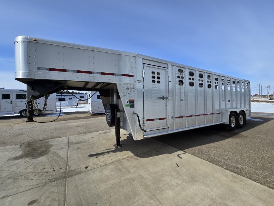 Used 2021 Wilson 24ft Rand Hand Stock Trailer