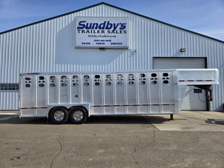 Used 2021 Wilson 24ft Rand Hand Stock Trailer