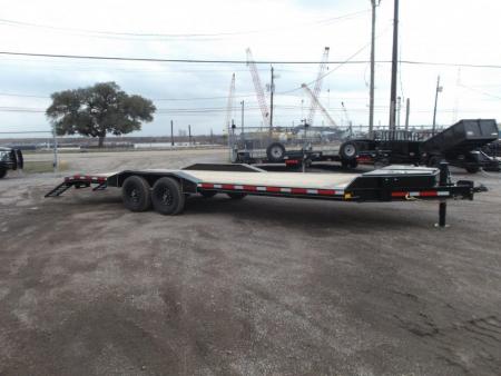 New 2026 J&C Trailers 102x24 12K Car Hauler / Equipment Hauler / 6K Axles / Drive Over Fenders / C-Channel Stow Away Ramps