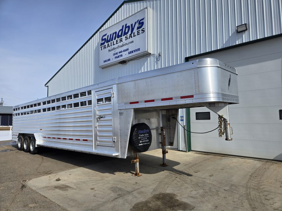 Used 2024 Featherlite 32ft 8127 Stock Trailer