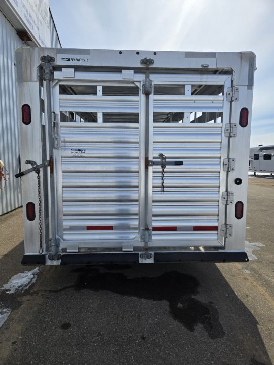 Used 2024 Featherlite 32ft 8127 Stock Trailer