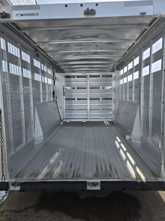 Used 2024 Featherlite 32ft 8127 Stock Trailer