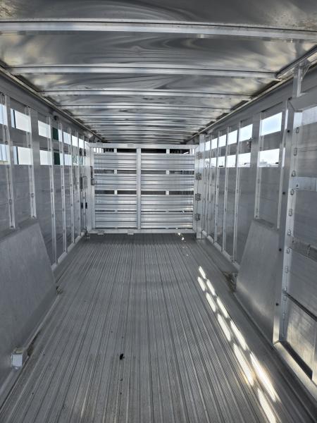 Used 2024 Featherlite 32ft 8127 Stock Trailer