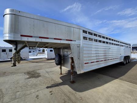 Used 2024 Featherlite 32ft 8127 Stock Trailer