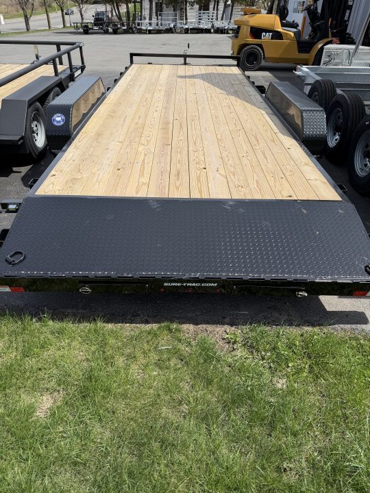 New 2026 Sure-Trac 7X20 (18+2) C-Channel Wood Deck Car Hauler