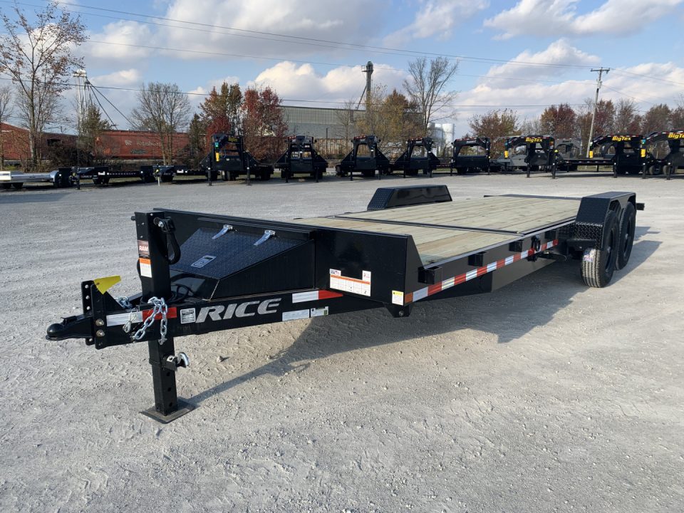New 2026 Rice Trailers RPTH22 (82" X 22') 14K Partial Tilt Equipment Trailer