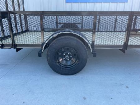 New 2026 DAVIDSON 77X12 UTILITY, SINGLE 3500lb AXLE, 24" EXPANDED METAL WALLS, 4' GATE