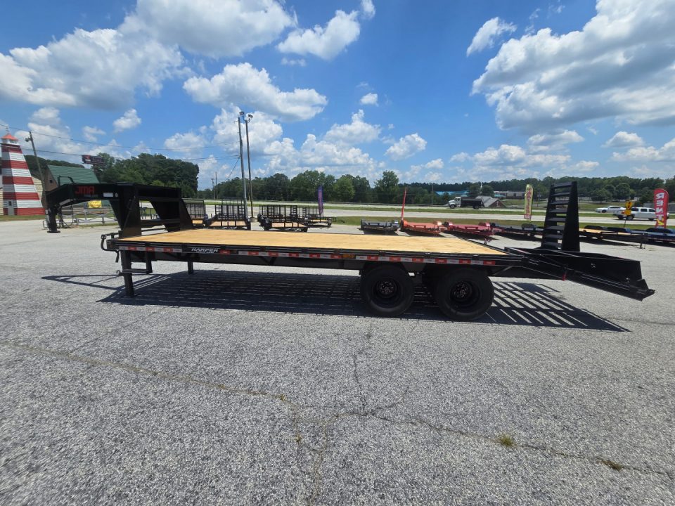 New 2026 DELUXE 20K 20+5 DUAL TANDEM GOOSENECK DECKOVER EQUIPMENT HAULER