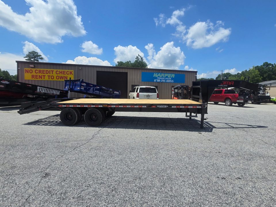 New 2026 DELUXE 20K 20+5 DUAL TANDEM GOOSENECK DECKOVER EQUIPMENT HAULER