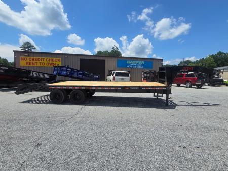 New 2026 DELUXE 20K 20+5 DUAL TANDEM GOOSENECK DECKOVER EQUIPMENT HAULER