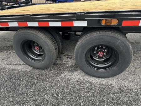 New 2026 DELUXE 25+5 20K DUAL TANDEM GOOSENECK DECKOVER EQUIPMENT HAULER WITH MEGA RAMPS