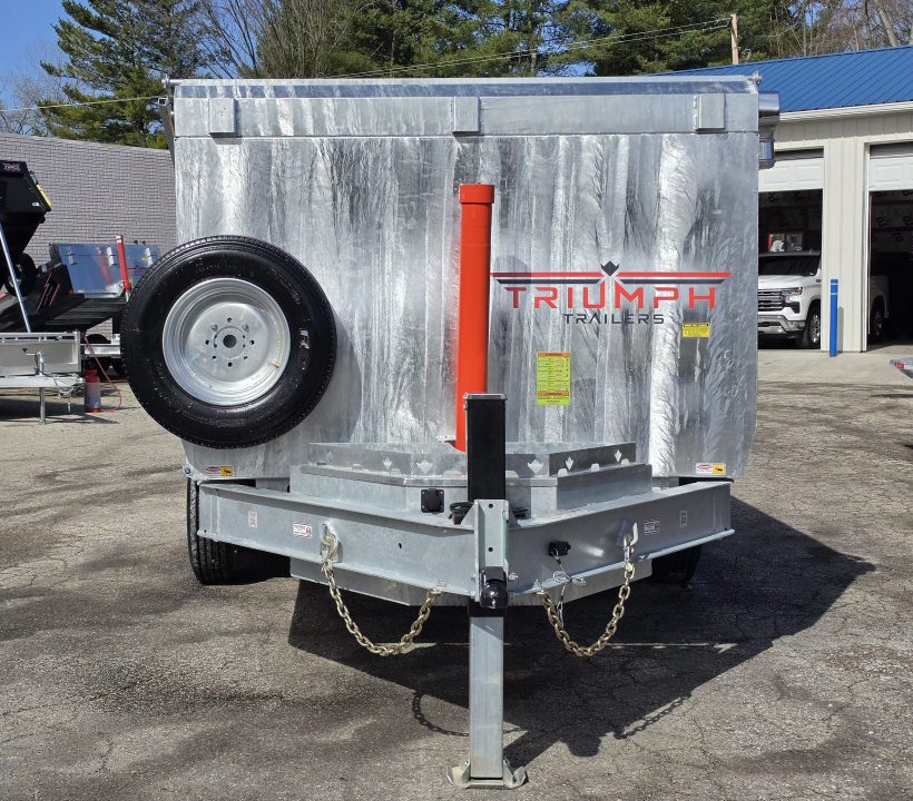 New 82 X 14 GALVANZED DUMP 58" SIDES 8 K AXLES HYDRAULIC JACKS 2026 TRUIUMPH