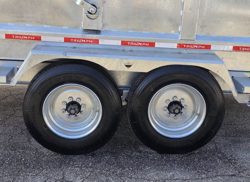 New 82 X 14 GALVANZED DUMP 58" SIDES 8 K AXLES HYDRAULIC JACKS 2026 TRUIUMPH