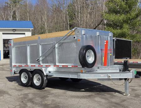 New 82 X 14 GALVANZED DUMP 58" SIDES 8 K AXLES HYDRAULIC JACKS 2026 TRUIUMPH