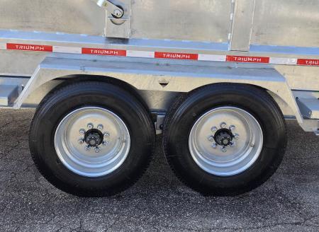 New 82 X 14 GALVANZED DUMP 58" SIDES 8 K AXLES HYDRAULIC JACKS 2026 TRUIUMPH