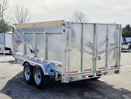 New 82 X 14 GALVANZED DUMP 58" SIDES 8 K AXLES HYDRAULIC JACKS 2026 TRUIUMPH