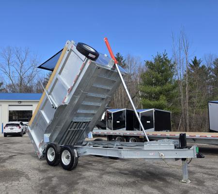 New 82 X 14 GALVANZED DUMP 58" SIDES 8 K AXLES HYDRAULIC JACKS 2026 TRUIUMPH