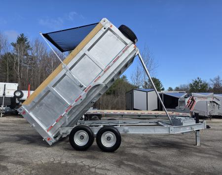 New 82 X 14 GALVANZED DUMP 58" SIDES 8 K AXLES HYDRAULIC JACKS 2026 TRUIUMPH