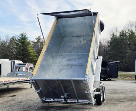 New 82 X 14 GALVANZED DUMP 58" SIDES 8 K AXLES HYDRAULIC JACKS 2026 TRUIUMPH