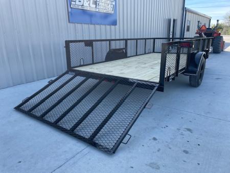 New 2026 DAVIDSON 77X14 UTILITY , 3500lb AXLE W/24" EXPANDED METAL WALLS, 4' GATE