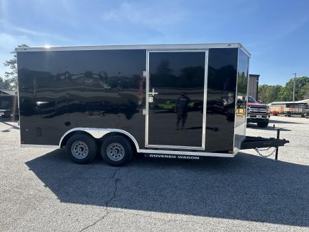 New 2026 COVERED WAGON 8.5X16 10K TANDEM AXLE ENCLOSED TRAILER WITH POLYCORE SIDING
