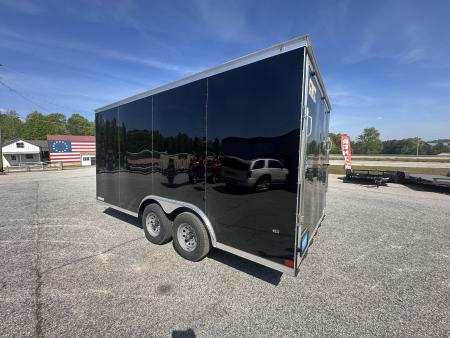 New 2026 COVERED WAGON 8.5X16 10K TANDEM AXLE ENCLOSED TRAILER WITH POLYCORE SIDING