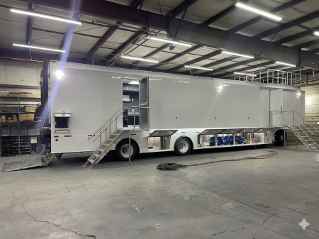 New 53' Custom Data Systems & Analysis Enclosed Office Trailer