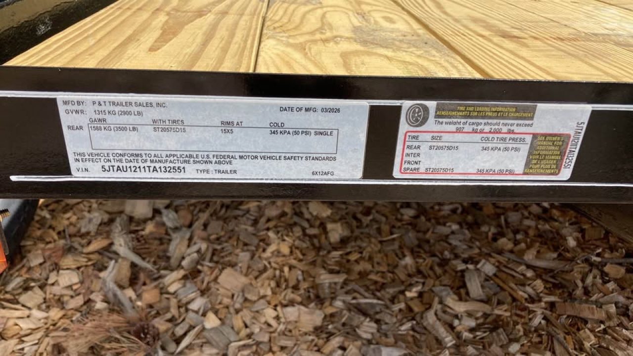 New 2026 P & T Trailers 6.5x12 Utility Trailer