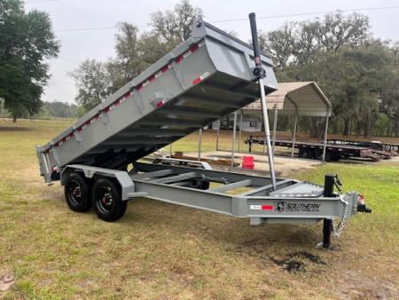 New 2026 Southern Utility 7 X 16 X 2 16K TELESCOPIC DUMP TRAILER