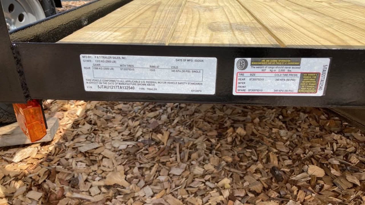 New 2026 P & T Trailers 6.5x12 Utility Trailer