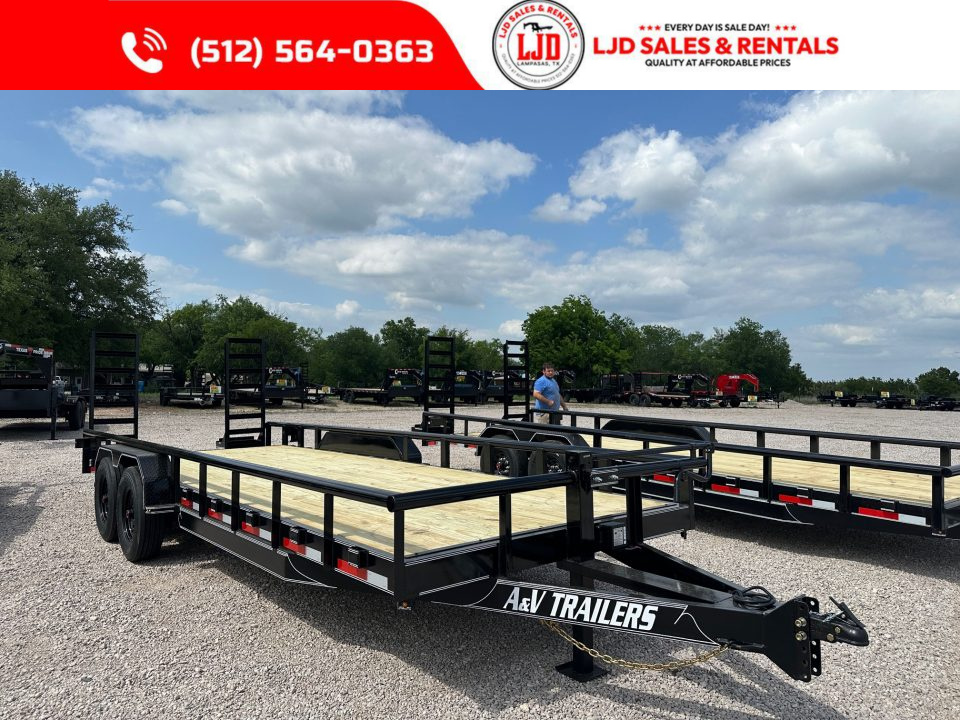 New 2026 A&V - 83  X 22' - HD Pipetop Equipment Trailer