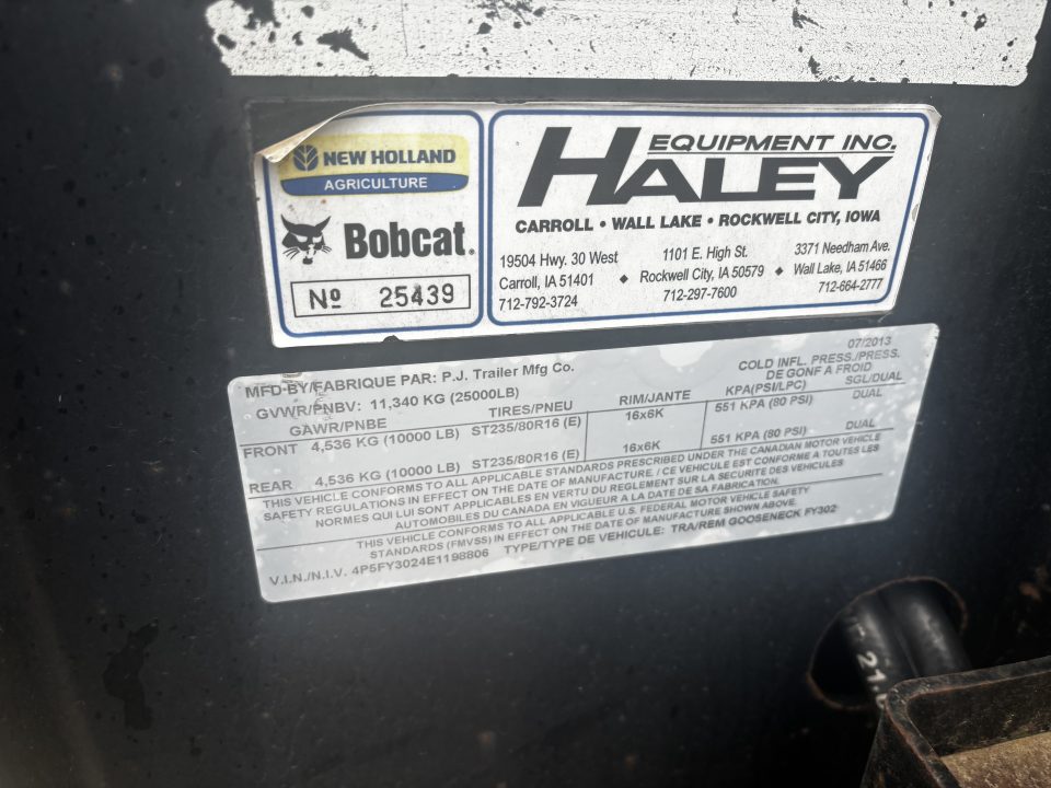 Used 2013 PJ Trailers 30’ GN Gooseneck Bodies