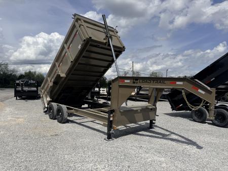 New 2026 Load Trail 7x16 GOOSENECK DUMP TRAILER (4FT WALLS) 16K GVWR Dump Trailer